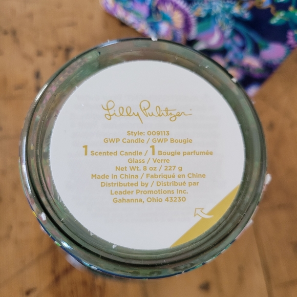 Lilly Pulitzer High Tide Navy Scented Candle New - Picture 4 of 5